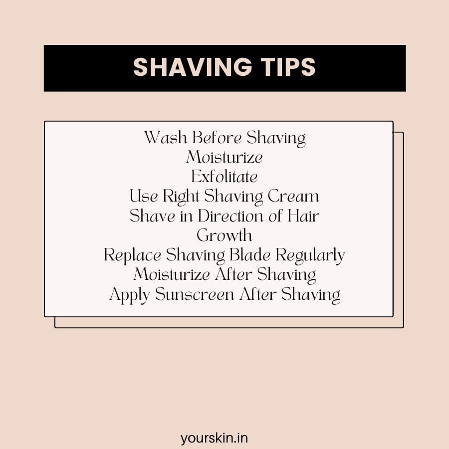 All the tips for shaving