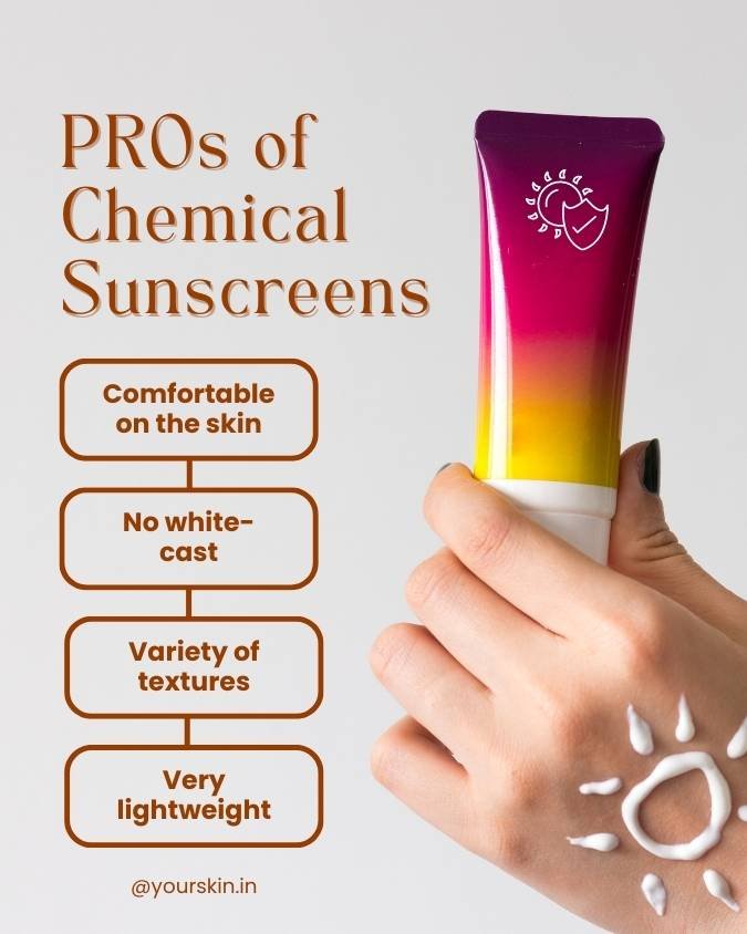 What are CHEMICAL SUNSCREENS? Are Chemical Sunscreens safe? Pros of chemical sunscreens