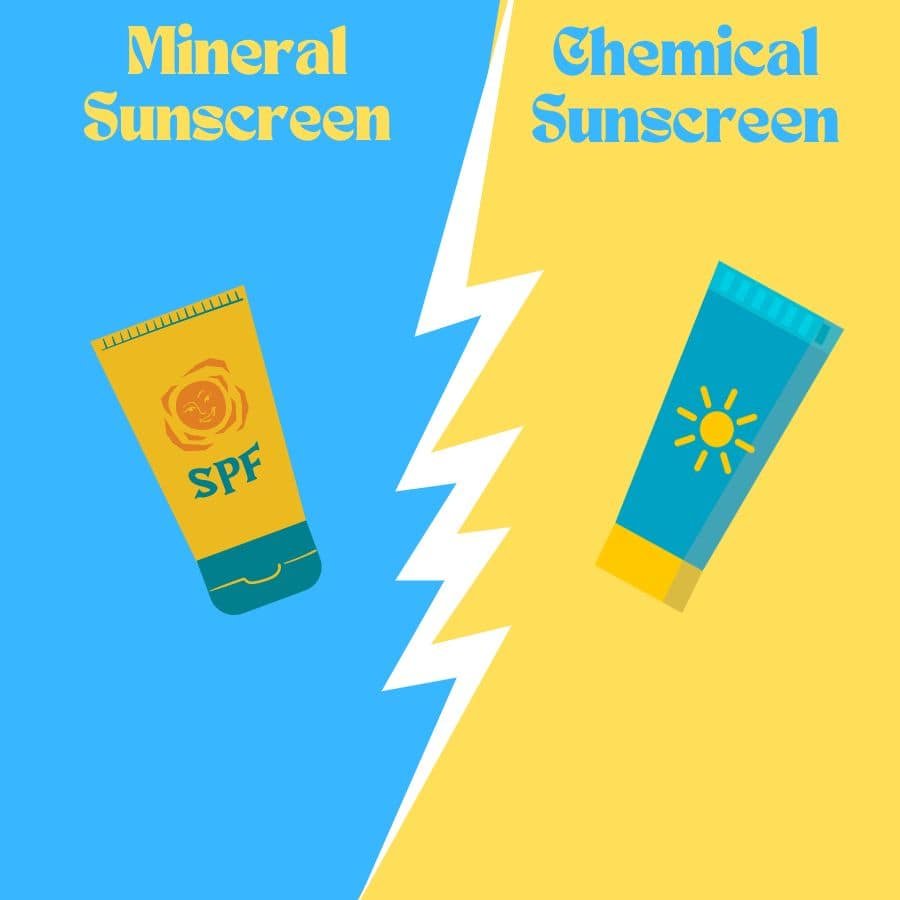 mineral sunscreen vs chemical sunscreen cover image